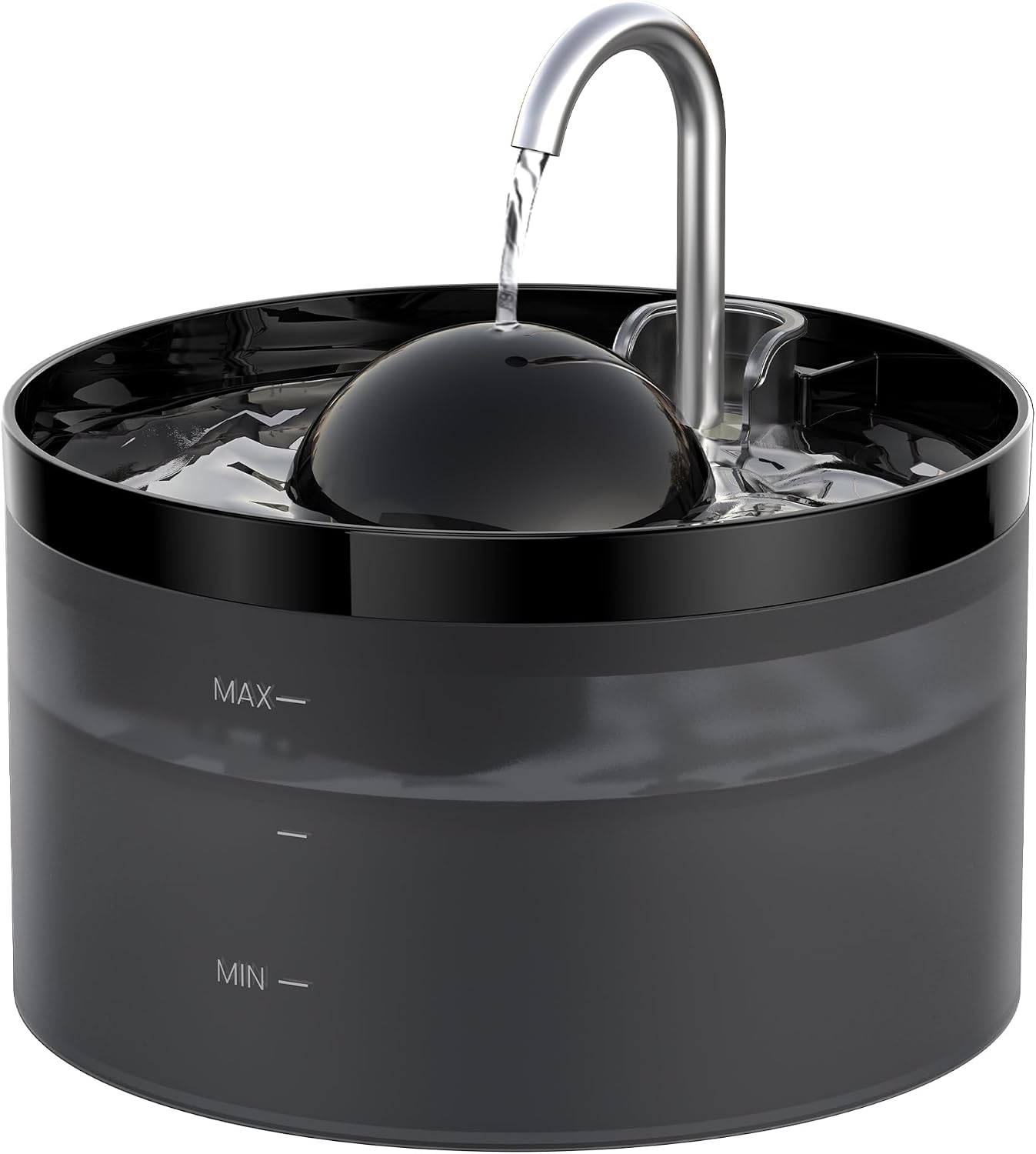 108oZ Cat Water Fountain, Pet Waterer Fountain with Ultra Silent Pump, Activated Carbon Filter Keep Water Fresh, Faucet Design, Anti Sputtering, Suit for All Kinds of Cat