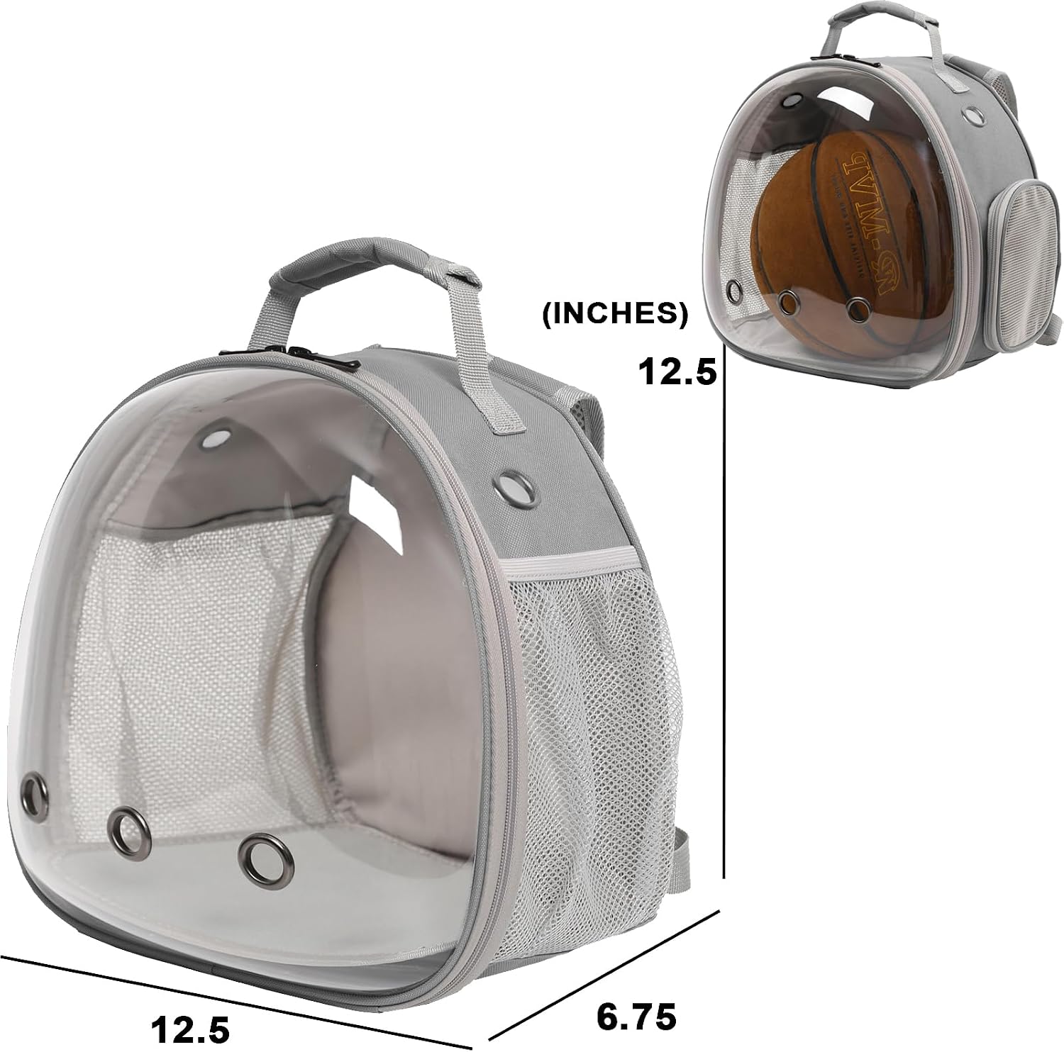 Guinea Pig Backpack Carrier, Reptile Outdoor Used,Bearded Dragon Carrier Backpack with Clear Bubble Window,Small Animal Travel Backpack for Hedgehog Rat Parrot, Airline Approved ( Backpack)