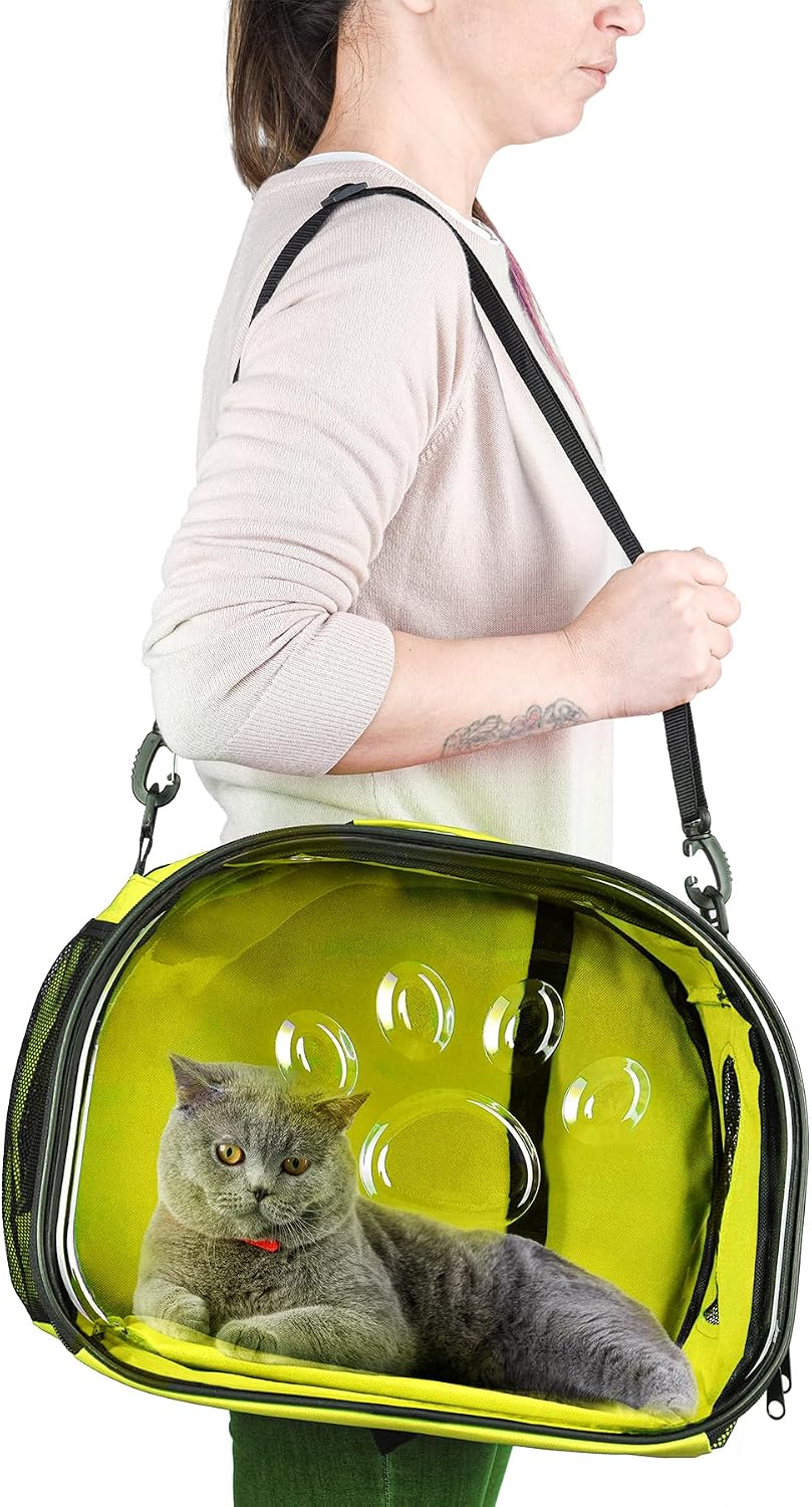 Pet Carrier Backpack, cat Carrier Bag, cat Dog Carrier Bag, Bird Carrier Bag, Backpack Carrier with Foldable Shoulder Strap, Designed for Cats and Puppies, Airline Approved, Travel, Hiking