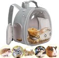 Guinea Pig Backpack Carrier, Reptile Outdoor Used,Bearded Dragon Carrier Backpack with Clear Bubble Window,Small Animal Travel Backpack for Hedgehog Rat Parrot, Airline Approved ( Backpack)